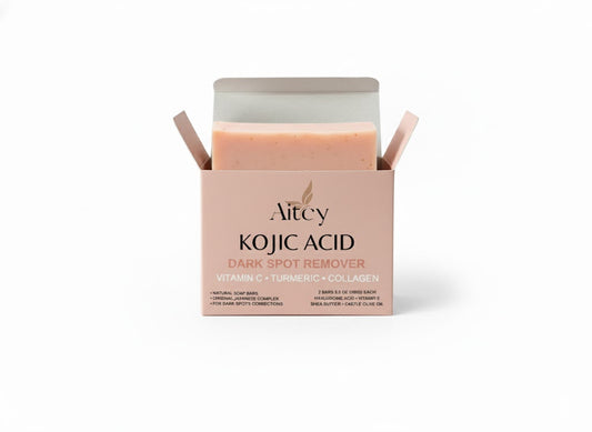 Kojic Acid & Turmeric Brightening Soap – Fade Dark Spots, Hyperpigmentation Corrector, Clear & Radiant Skin Bar