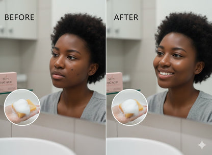 Kojic Acid & Turmeric Brightening Soap – Fade Dark Spots, Hyperpigmentation Corrector, Clear & Radiant Skin Bar